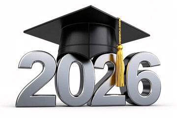 Graduation Year "2026" with Cap and Tassel