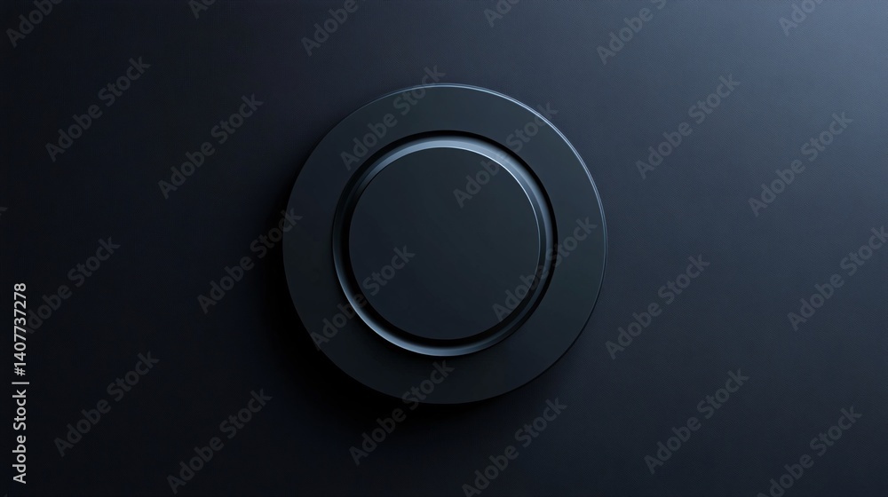 Poster Dark concentric circles creating abstract background design