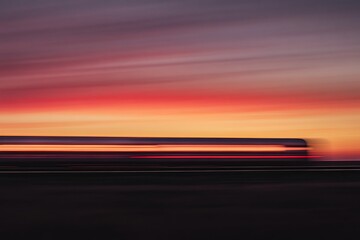 sunset over the river