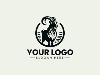 Obraz premium Goat Vector Logo Illustration