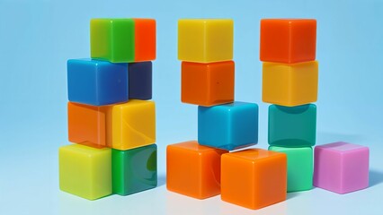 plastic toy blocks