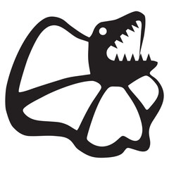 lizard head icon vector design

