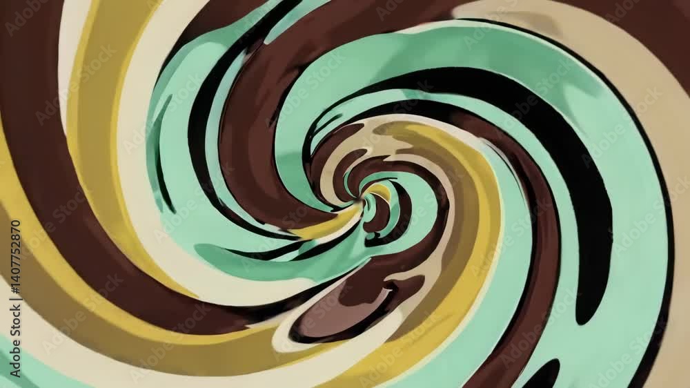 Poster mesmerizing abstract swirls in dynamic motion capturing vibrant earth tones