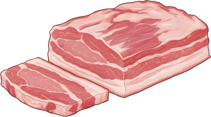 pork belly. Generative AI