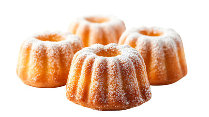 Exquisite Mini Bundt Cakes Muffin with Delicate Icing Sugar - High Quality Image