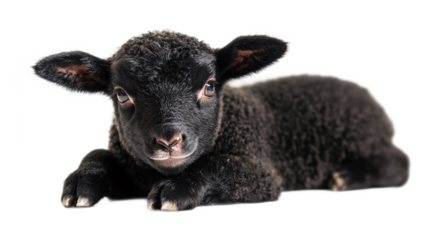 Aqiqah Lamb for Islamic Sacrifice and Celebration - Isolated on White Background