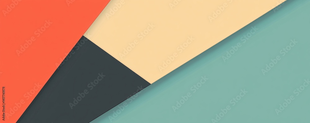 Aufkleber Abstract background showing colorful triangles creating geometric pattern