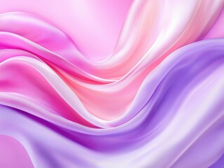 Obraz premium Flowing fabric in soft pink and purple hues creates a serene, dreamy atmosphere.