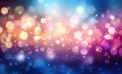 Soft Pastel Dreamy Bokeh Background with Glowing Ambient Light and Beautiful Abstract Texture