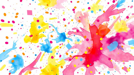 Vibrant Watercolor Explosion: Colorful Abstract Background for Design