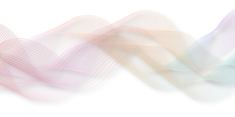 abstract wave element for design pink and white. Design template for cover, business. Abstract dynamic color lines, waves. Vector geometric backgrounds.	