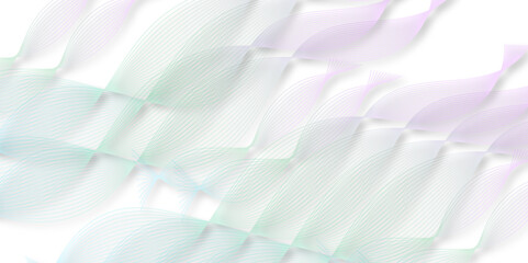 abstract wave element for design pink and white. Design template for cover, business. Abstract dynamic color lines, waves. Vector geometric backgrounds.	