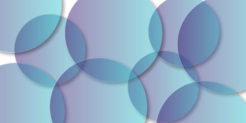 Abstract Bokeh white circle background  abstract geometric background featuring crisp white and vibrant blue colors with perfectly aligned round shapes.