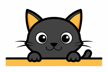 This charming cat vector is fully editable and scalable, making it ideal for both print and web use. Suitable for creative and commercial purposes.