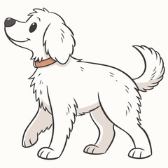 vector illustration of a dog silhouette 