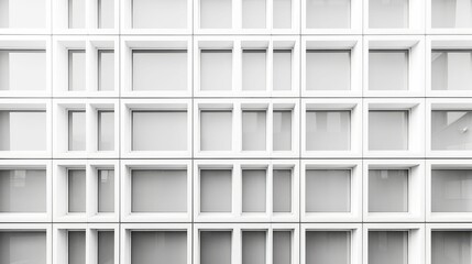 architecture squares white background