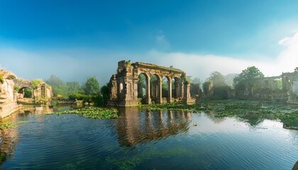 Obraz premium ancient flooded ruins