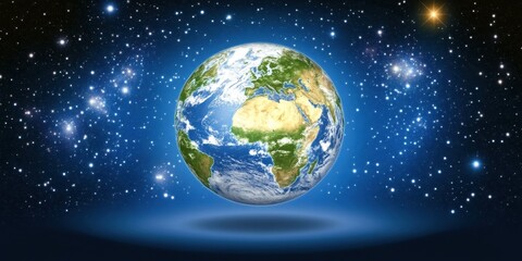 Fototapeta premium Earth in the vastness of space (1)