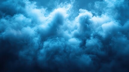 Obraz premium a dark blue sky with smoke and clouds,stock photo