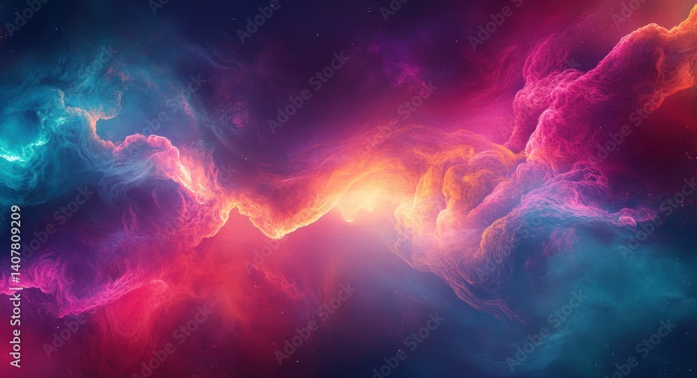 Wall mural texture light. abstract and colourful galaxy background with galactic nebula and sky elements
