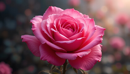 pink rose flower