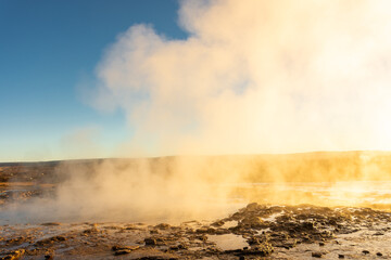 Hot spring near Stokkur geyser, Iceland