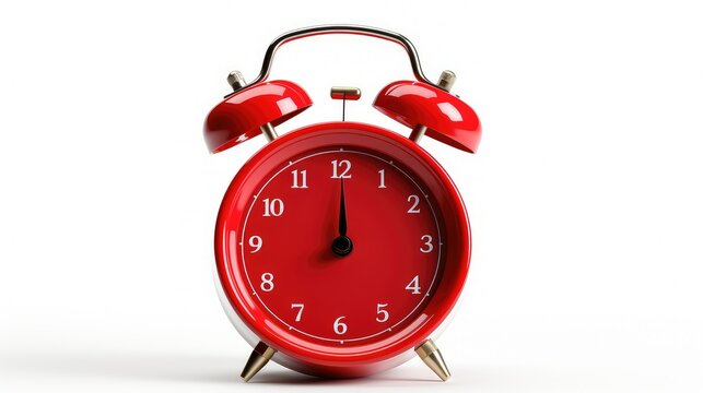 vintage clock isolated on white