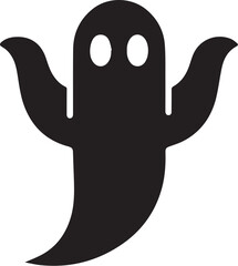 Halloween Ghost Flat Vector Illustration