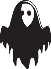 Halloween Ghost Flat Vector Illustration