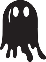 Halloween Ghost Flat Vector Illustration