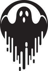 Halloween Ghost Flat Vector Illustration