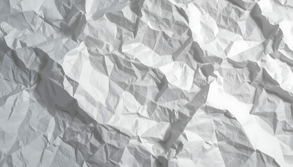 Obraz premium Abstract Wrinkled White Paper Texture Background