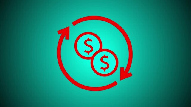 Circular economy animated icon