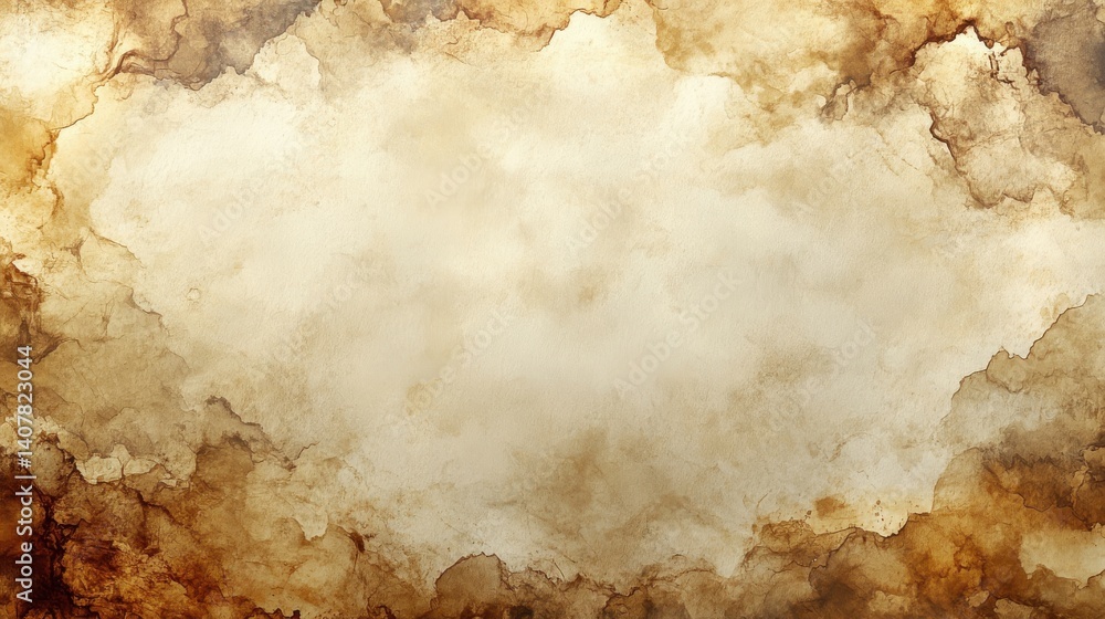 Poster a textured brown watercolor background with subtle variations in tone ideal for design projects invitations or art compositions,stock photo