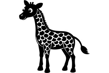 Fototapeta premium giraffe isolated on white