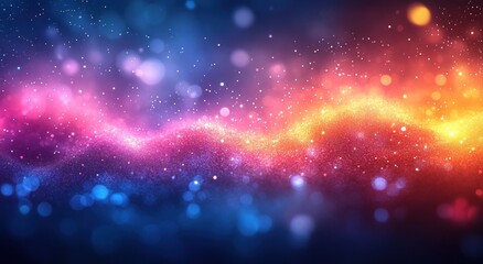 Obraz premium Abstract Bokeh Lights Background with Dreamy Soft Pastel Colors and Glowing Effect