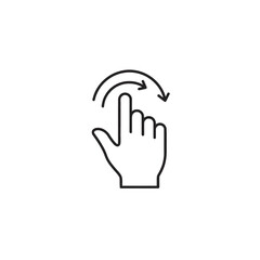 Obraz premium Swipe Gesture Icon