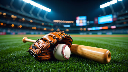 baseball bat and ball