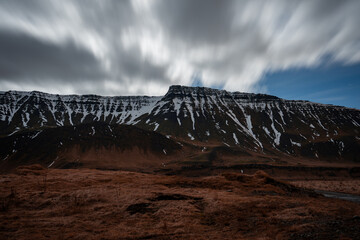 mountain landscape in iceland