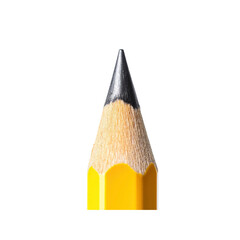 Close-up of Sharpened Yellow Pencil Tip