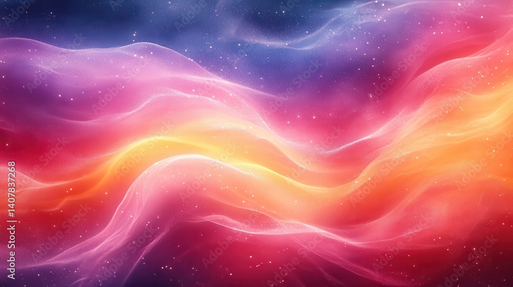 Poster abstract fluid colors retro modern blurred background film grain texture template with dust effect m