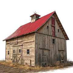 Naklejka premium old red barn