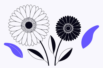 vector illustration of a flower