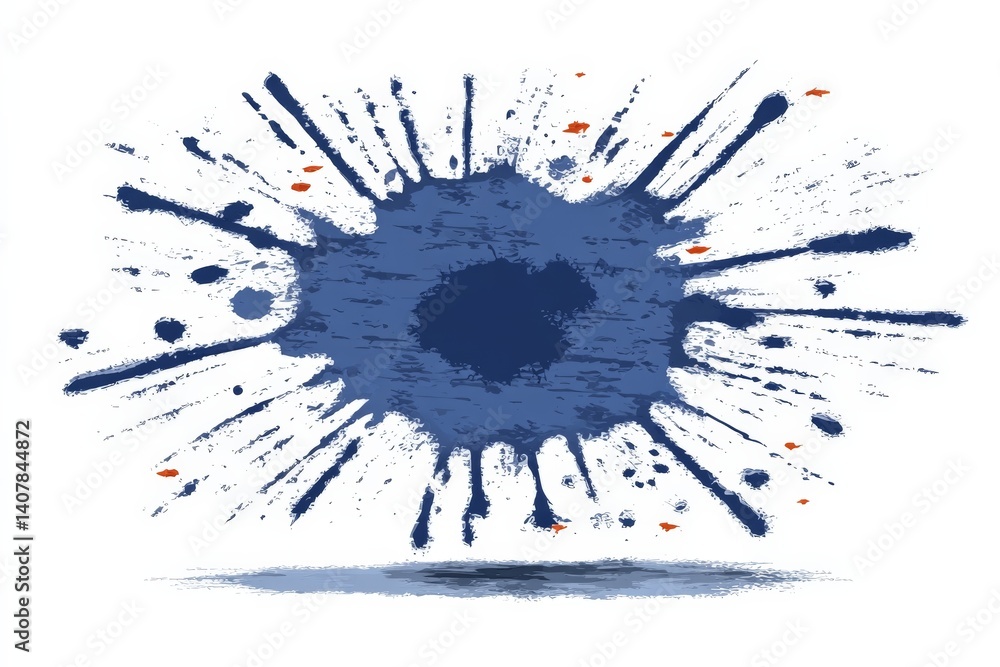 Poster bright paint splash art creating an abstract design with vibrant colors and dynamic textures in a cr