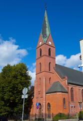 Zabytkowa świątynia Olsztyn, Polska, Historic temple Olsztyn, Poland
