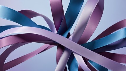 Abstract design featuring flowing