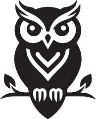 owl black vector