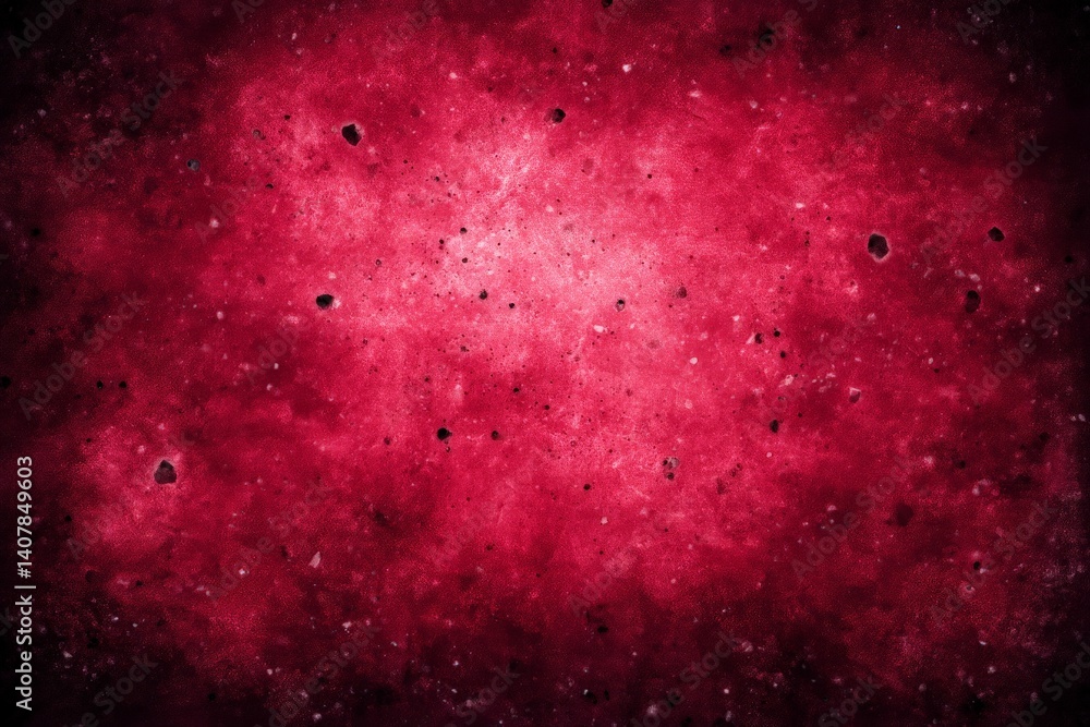 Aufkleber abstract design featuring a vibrant red and dark textured background with splashes and speckles