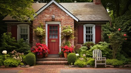 Fototapeta premium rustic brick wall home