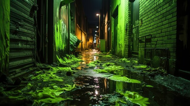 debris green ooze